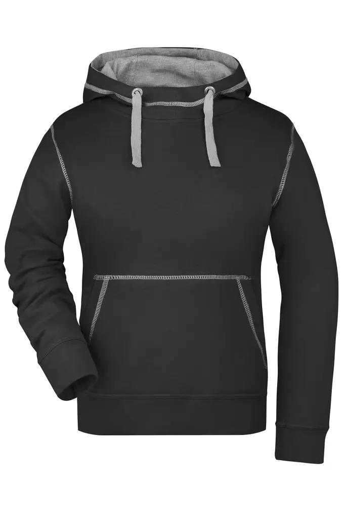 Ženska hudica JN960 black/grey-heather S-0 Ženska hudica JN960 black/grey-heather S-0